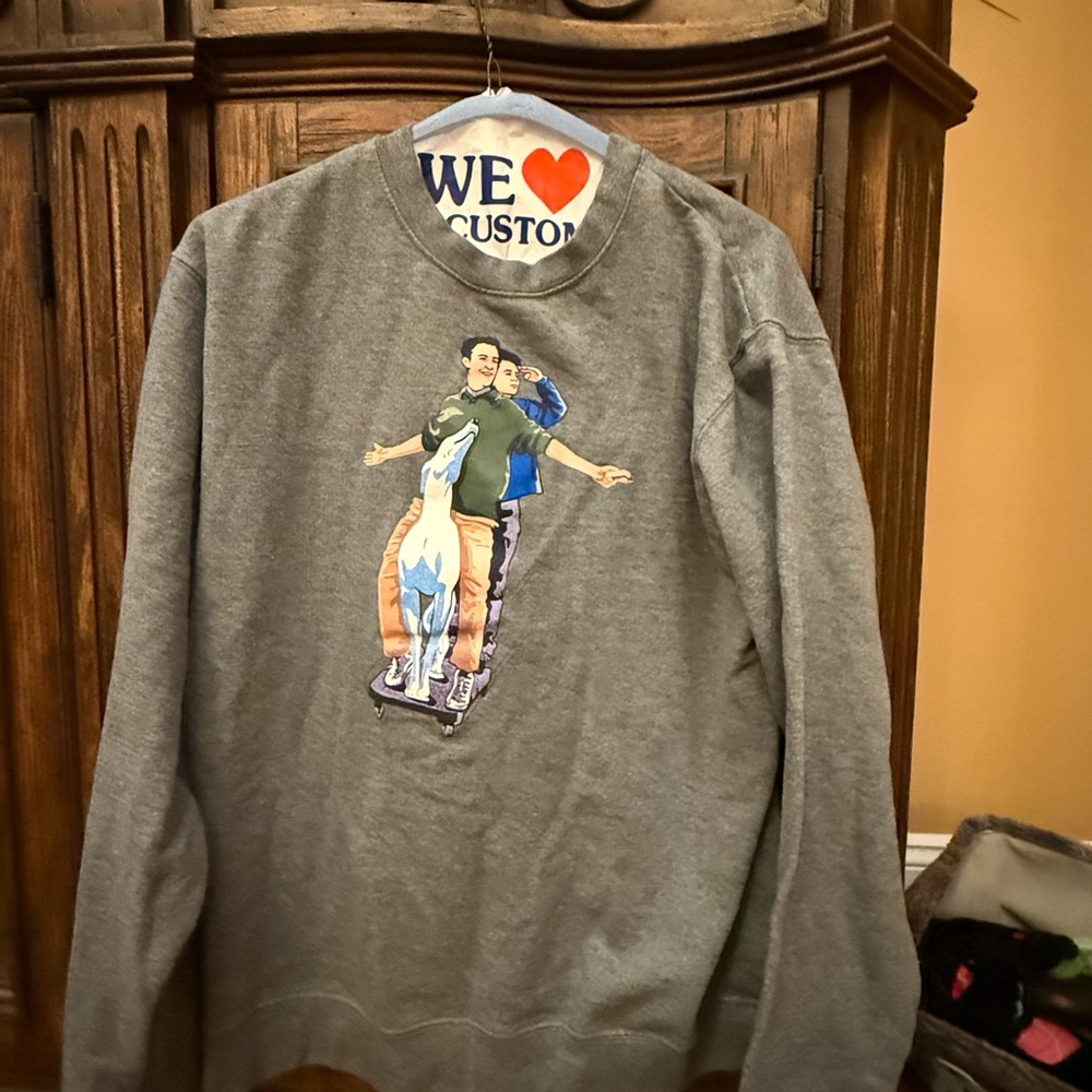 Gray Graphic limited edition friends crewneck